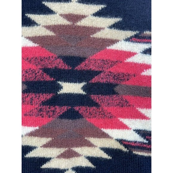 Vtg WOOL Southwest Aztec Susan Bristol Cardigan Size XL Sweater 90s - Picture 4 of 7